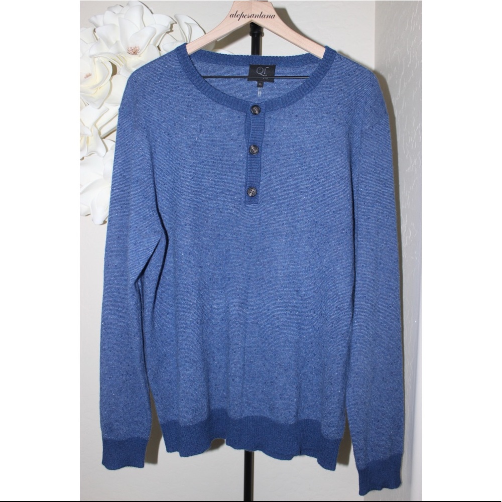 Qi Blue Cashmere Sweater